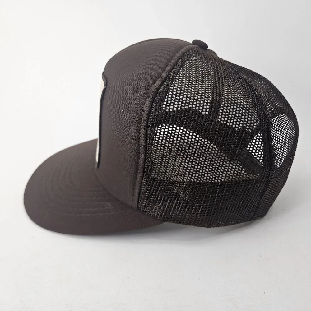 Vintage Nomark Koppl Leak Sealers Trucker Hat One Size Fits All Brown Mesh Cap